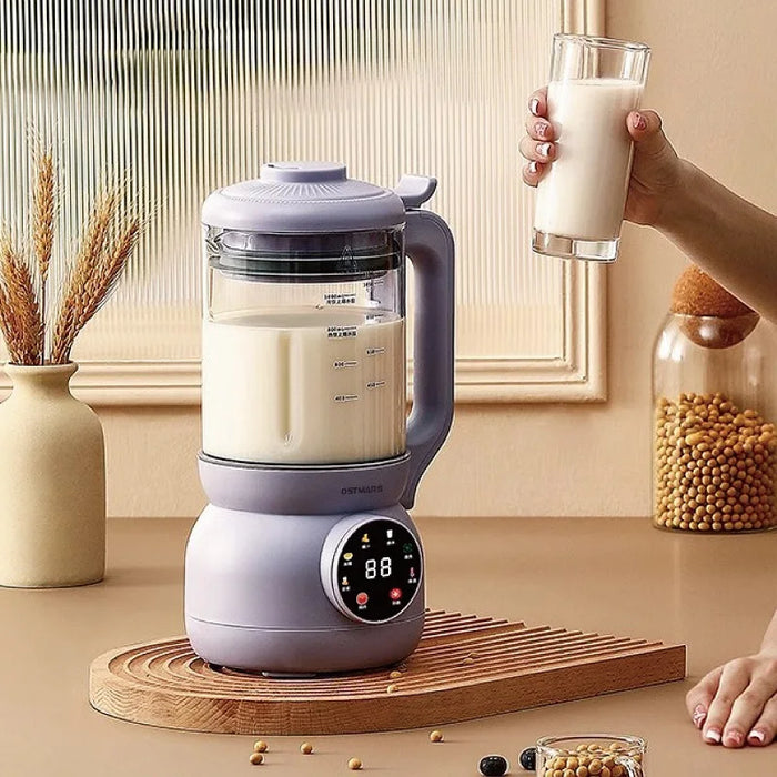 1000ml Wall Breaking Soy Milk Maker & Multifunctional Blender, White