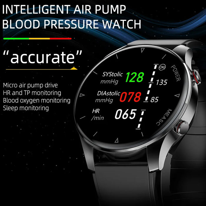 1.3" AMOLED Smart Watch – AI Health Monitor, Blood Oxygen, Glucose, ECG