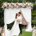 Versatile White Wedding Backdrop Stand for Photo Opportunities