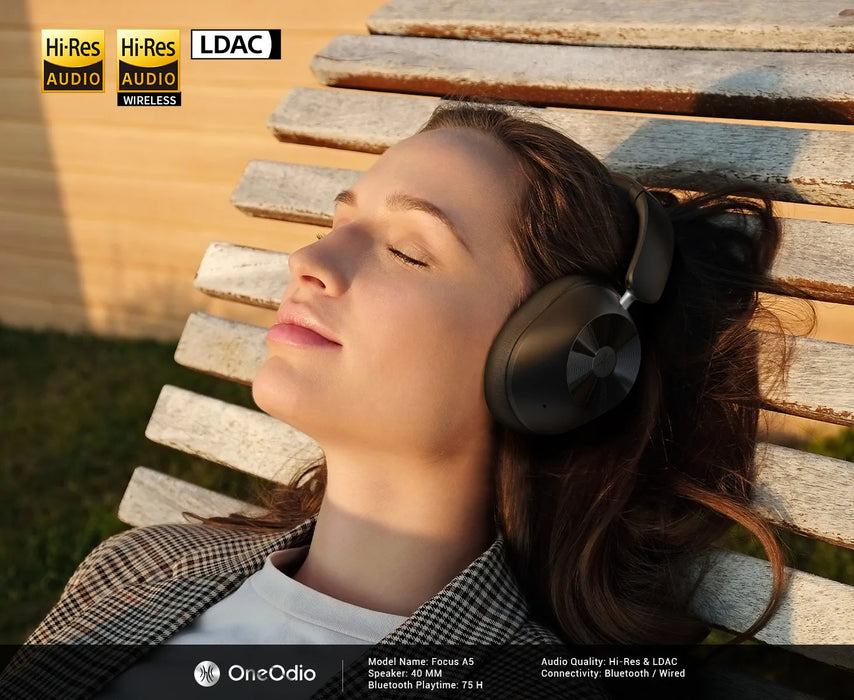 Hybrid ANC Wireless Headphones with LDAC Audio