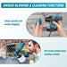 Three spray patterns for flexibility on various projects