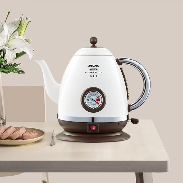 1.5L Electric Kettle 1500W Stainless Steel with Thermometer