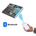 Mini 6 Channel Bluetooth Audio Mixer with 48V, 99 DSP, USB Recording for Karaoke - FLUXA