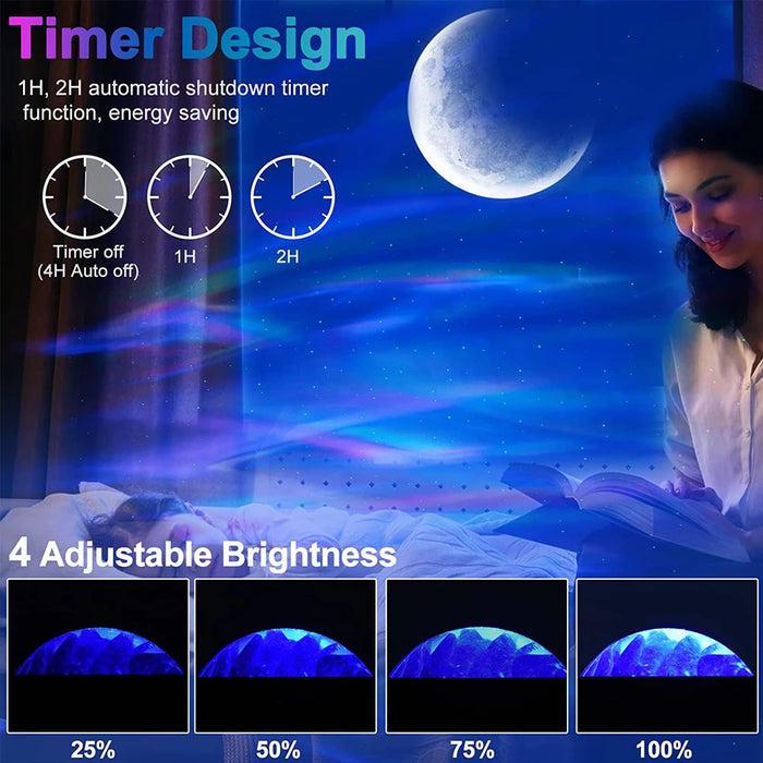 A mesmerizing visual experience with adjustable colors and brightness levels