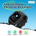 GPS smartwatch in lava black with Bluetooth calls, Alexa, heart rate, and SpO₂ tracking