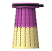 Collapsible Telescopic Camping Stool in Purple and Yellow for Outdoor Activities and Adventures