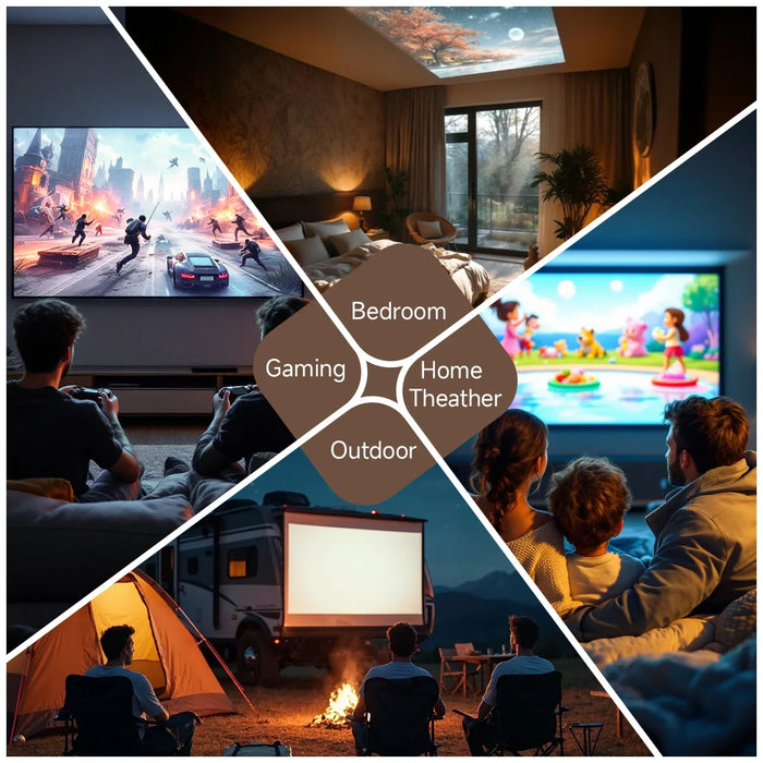 Full HD Smart Projector with Android and Bracket