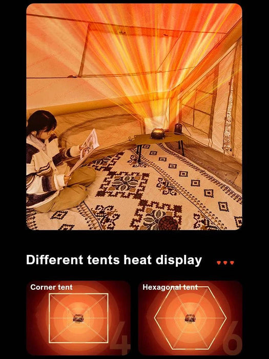 Compact and Portable Portable Mini Outdoor Infrared Heating Stove with convenient handle