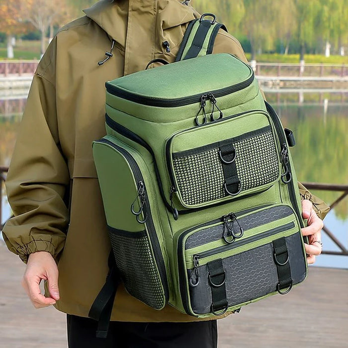 Multi-Pocket Outdoor Fishing Gear Backpack
