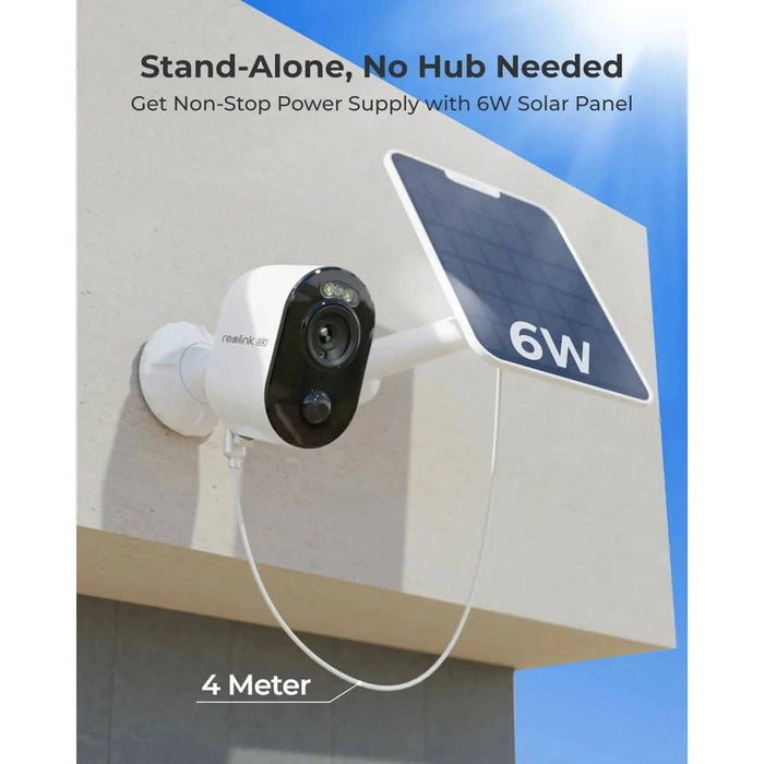 Standalone and 100% wire-free security camera with smart detection and custom alerts