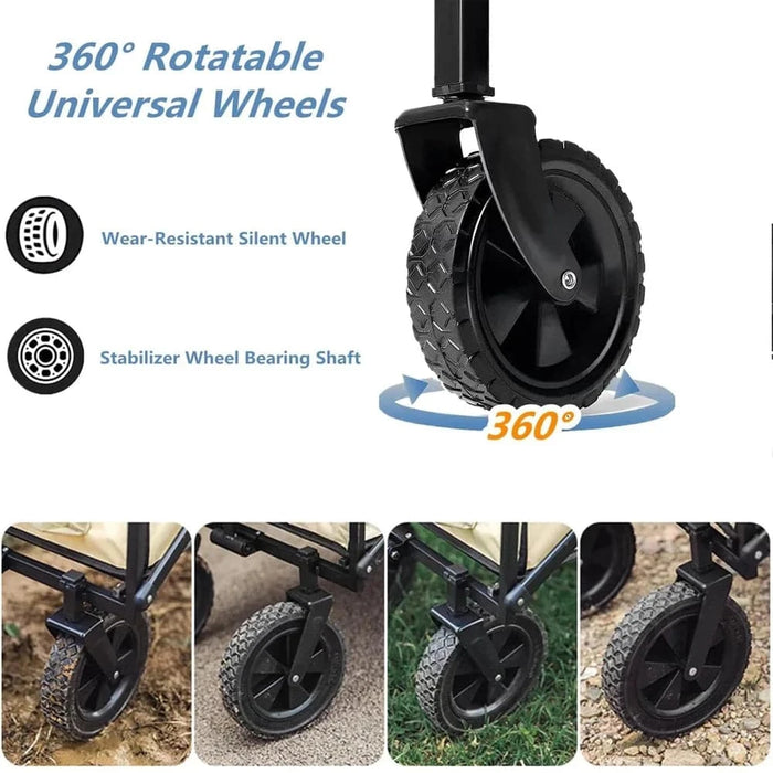 Safety Universal Wheels with Front Wheel Brakes