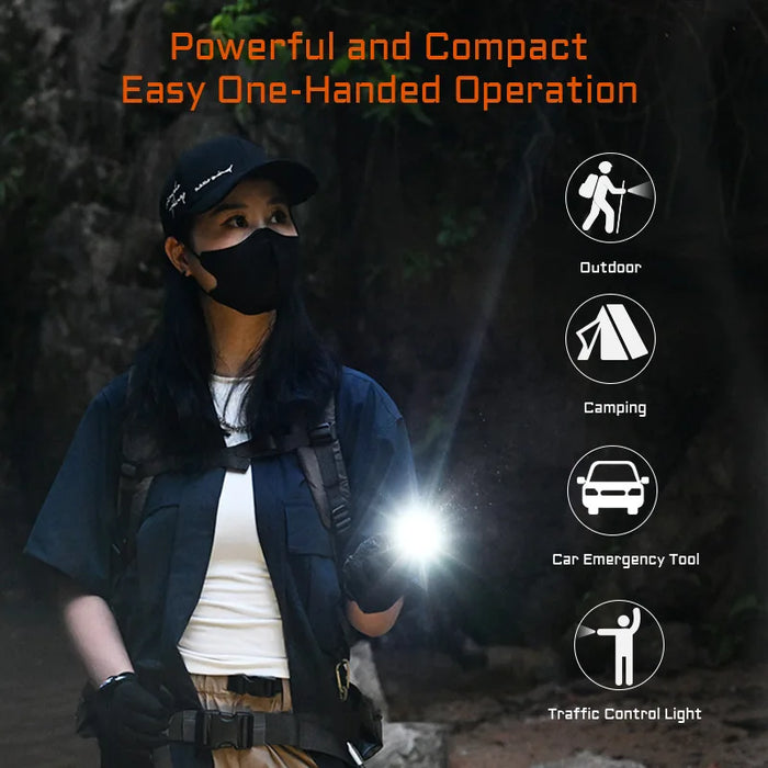 Waterproof High-Lumen Flashlight for Outdoor and Emergency Use