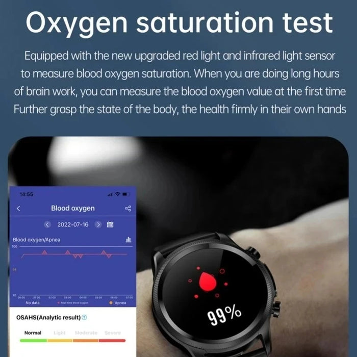 1.39" Smartwatch with ECG, Blood Sugar, Heart Rate & Fitness Modes