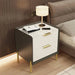 Modern Bedside Table with Drawers, White Storage, Perfect for Small Spaces