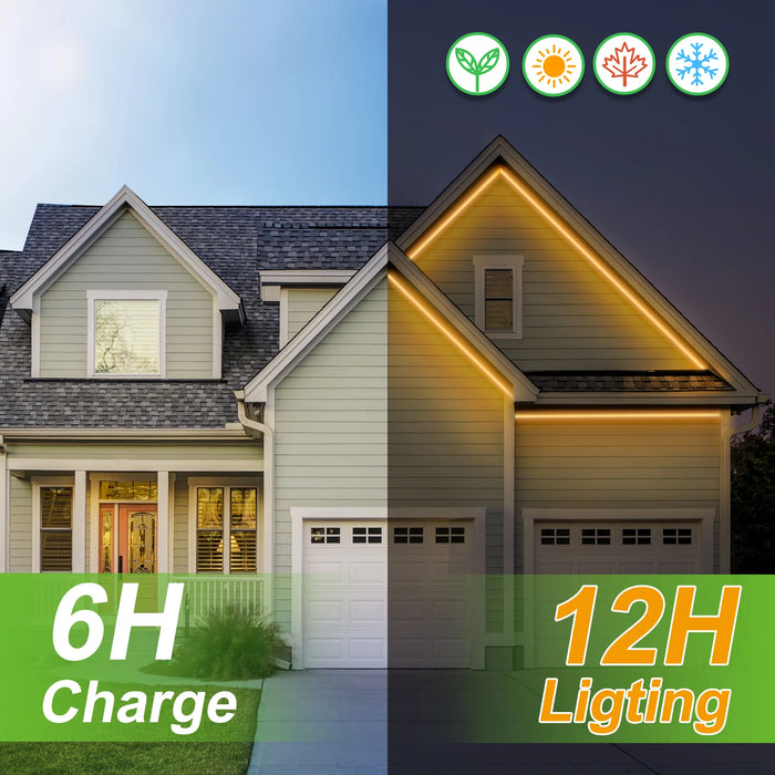Outdoor Solar LED Strip Lights 10m Waterproof