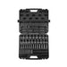 90 piece metric drive impact socket set with Cr-Mo 6 point alloy steel for repair kit