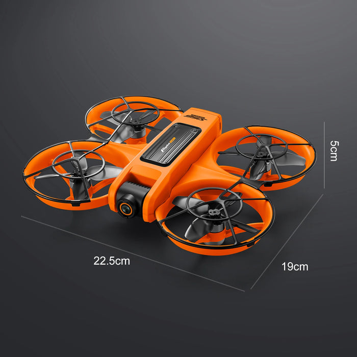 Foldable 8K Drone with Display and 3 Batteries Gray