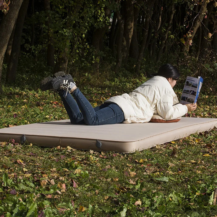 Portable Double Camping Mattress 10cm Thick Self-Inflating Outdoor Mat