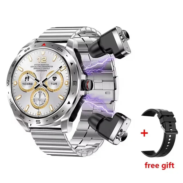 Bamboo White Smart Watch with Multiple Sports Modes