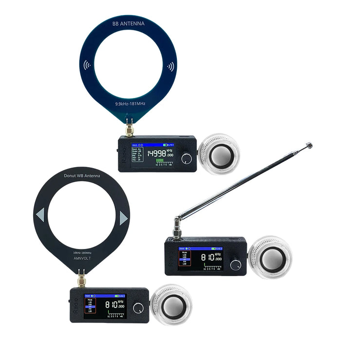 1.9" IPS HF SW MW VHF Radio with Mini Speaker