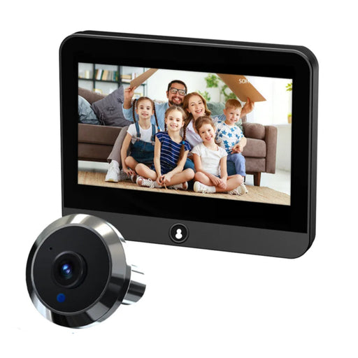 
Mini 1080P Smart WiFi Door Viewer with Night Vision and 43 Inch Monitor