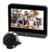 Smart WiFi Door Viewer Mini 1080P with Night Vision and 43 Inch Monitor + 32GB card provides clear and detailed video footage of visitors