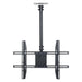 Adjustable Ceiling TV Mount with Tilt and Swivel for 66-165 cm Screens, 30 kgs Capacity - FLUXA