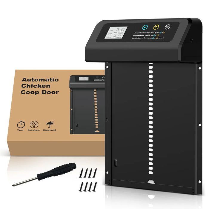 Automatic Chicken Coop Door with Weatherproof Light Sensor