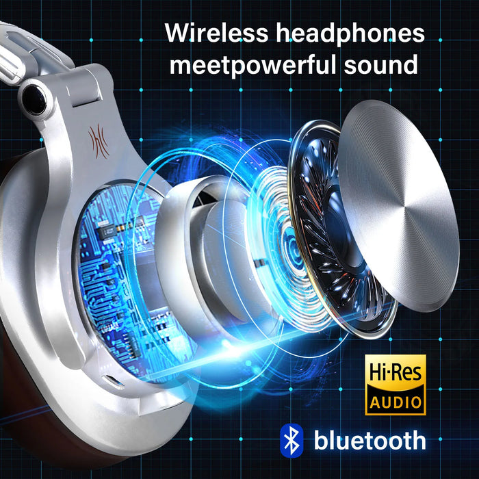 Over-Ear Bluetooth Headphones with Noise Reduction & Mic