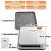Orange Portable Heat Press Machine DIY Shirt Printing Multifunctional Sublimation Transfer for HTV Vinyl T-shirt Bag (30.48 x 25.4 cm) - FLUXA