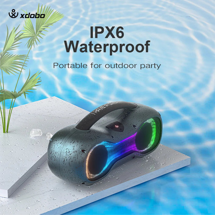 Waterproof Wireless Boombox 80W with RGB and Subwoofer