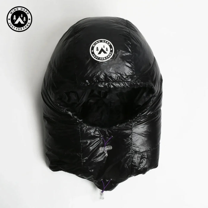 Winter Down Hood, Windproof & Warm for Outdoor Activities Black