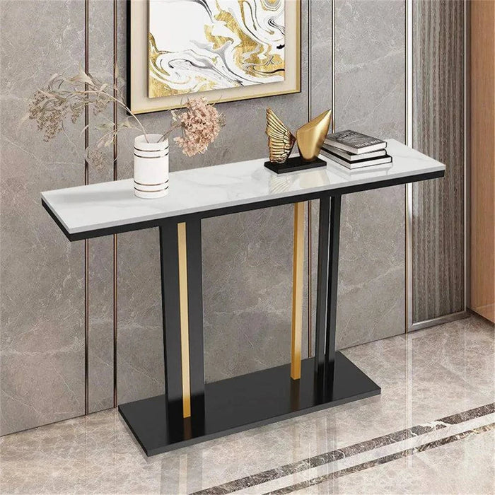 Stylish marble console table with contemporary design