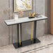 Stylish marble console table with contemporary design