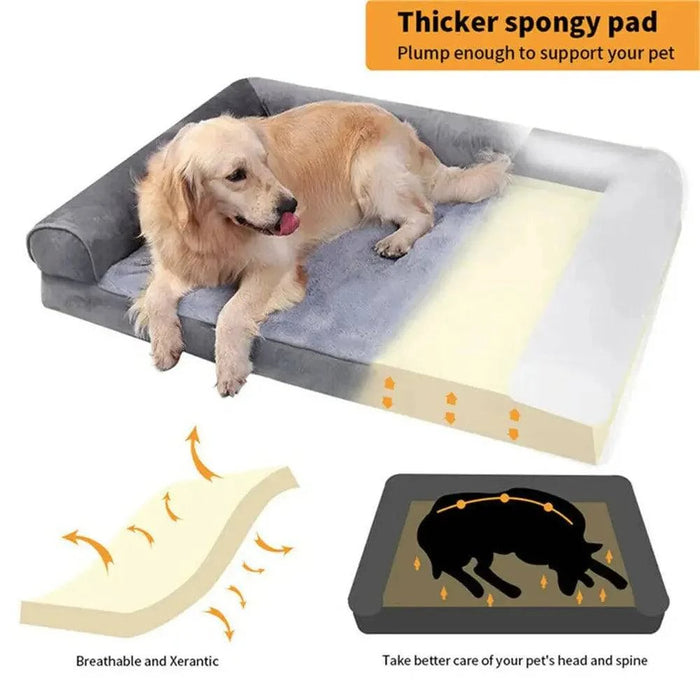 Large Dog Bed with Removable Cover “ Ultimate Comfort for Your Pet - FLUXA