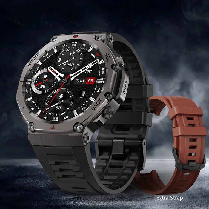 5ATM Waterproof T-Rex 3 Smartwatch with GPS & Compass