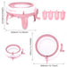 Compact and portable lightweight knitting machine