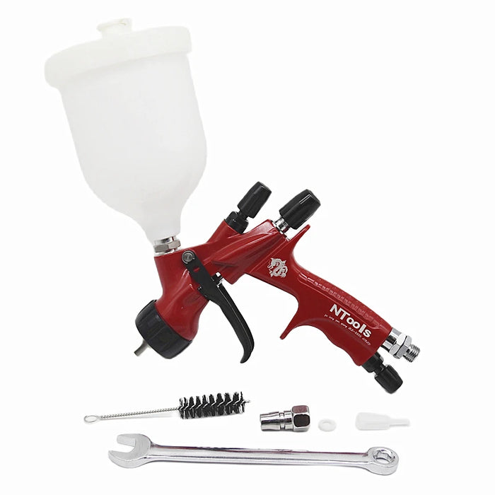 HVLP red air paint spray gun for car repairs with 13mm nozzle