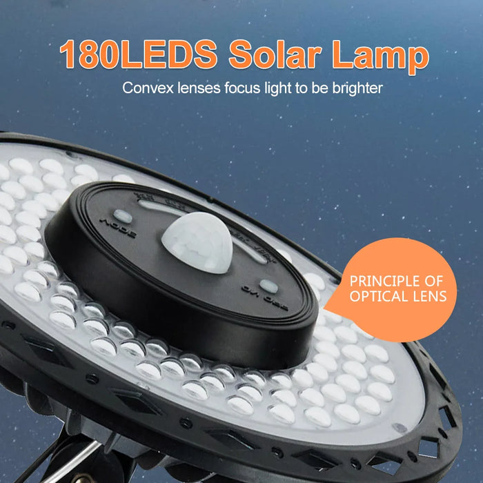 5 Modes Solar Shed Light, 180LED Motion Sensor Wall Light with Remote