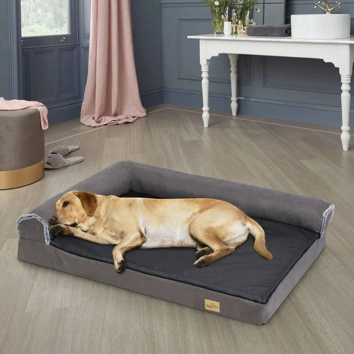 Memory Foam & Plush Comfort pet bed for ultimate support