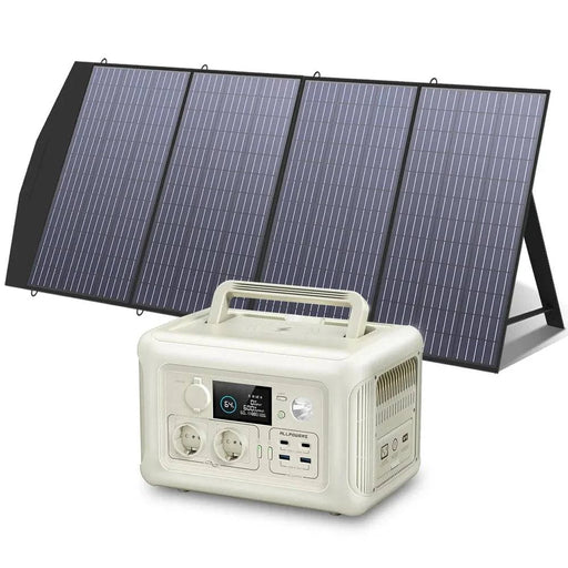Solar Panel Kit - Portable Solar Charger with 600W LiFePO4 Battery Generator UPS - FLUXA