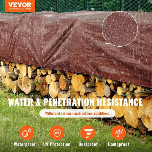 366 x 610 cm Heavy Duty Waterproof Tarpaulin with 16-mil thick polyethylene