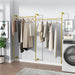 Space-saving design optimized for any room with ample storage for clothes and accessories