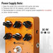 Overdrive Guitar Effects Pedal with Amplifier Simulation JF-14 add adapter