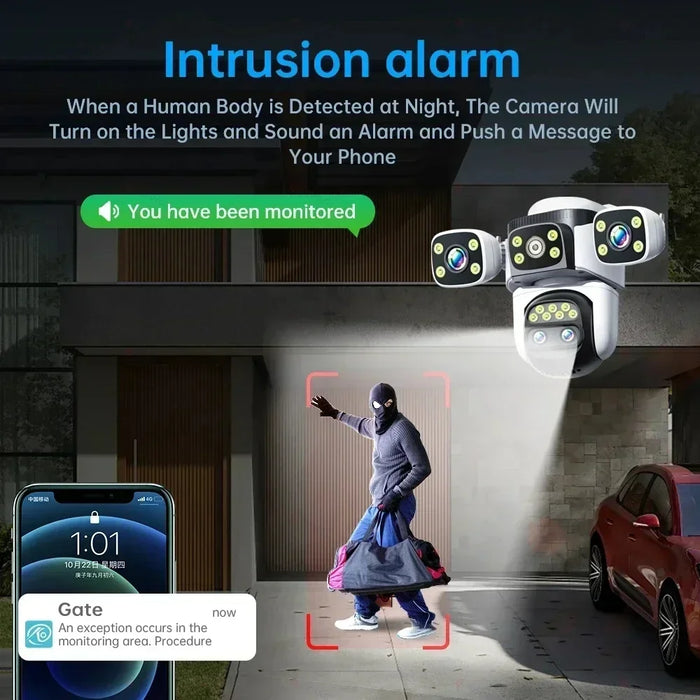 10K Outdoor PTZ WiFi Camera with Auto Tracking