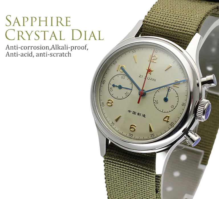 ST1901 Hand-Wind Movement Aviation-Inspired Pilot Watch