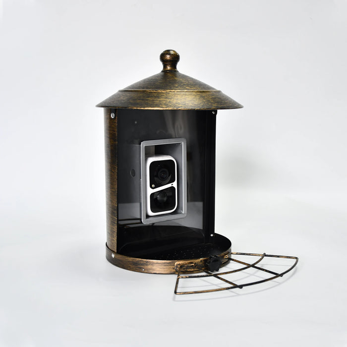 Rainproof Smart Bird Feeder with HD Camera and AI Bird Recognition