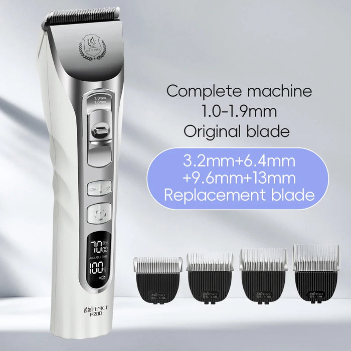 Cordless Pet Grooming Clipper Package with 5 Hours Usage Time
