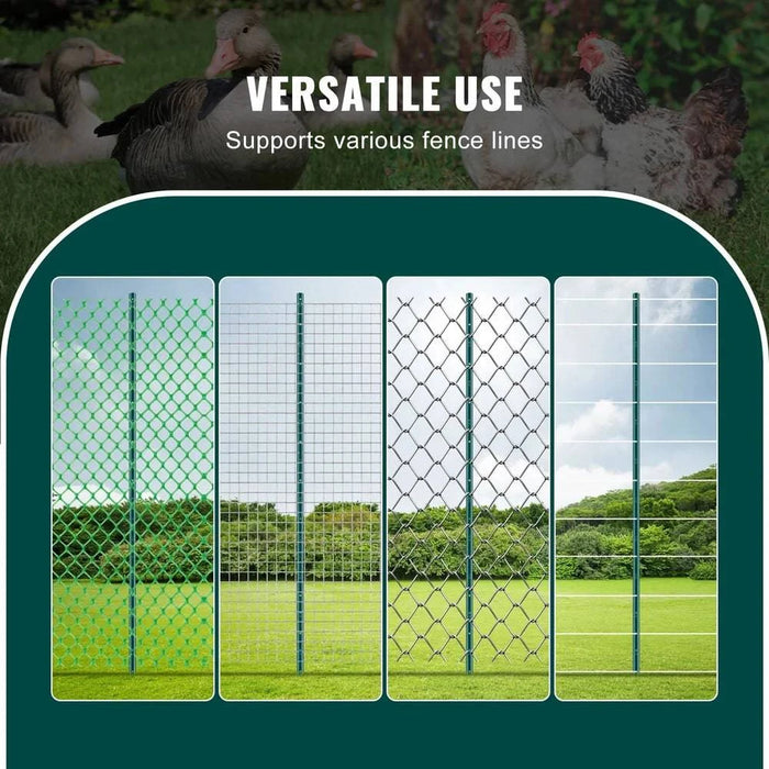 Heavy Duty Metal Fence Posts for Garden and Yard Fencing