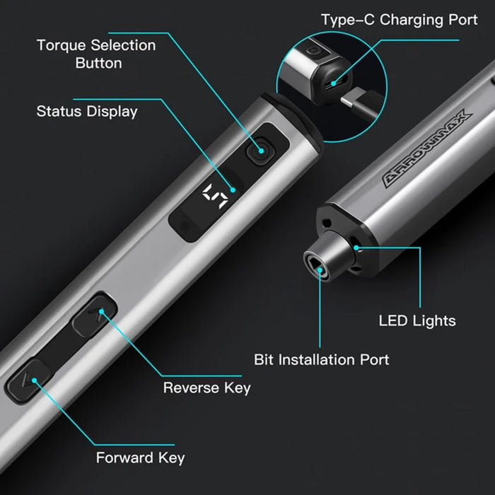 Magnetic attachment for secure bit placement and efficient operation